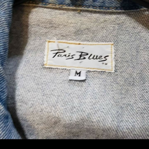 Paris Blues size Medium Vintage denim vest - Picture 3 of 4